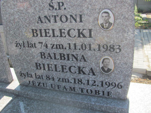 Balbina Bielecka 1912 Trześń - Grobonet - Wyszukiwarka osób pochowanych