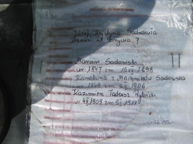 Marcin Sadowski 1846 Trześń - Grobonet - Wyszukiwarka osób pochowanych