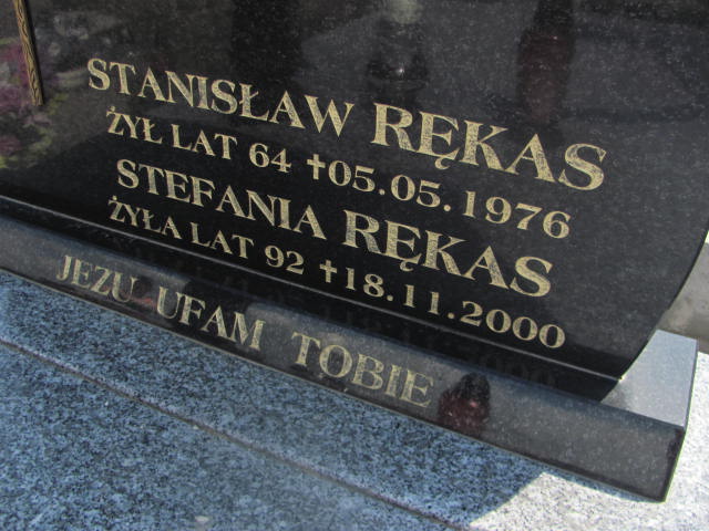 Stefania Rękas 1908 Trześń - Grobonet - Wyszukiwarka osób pochowanych