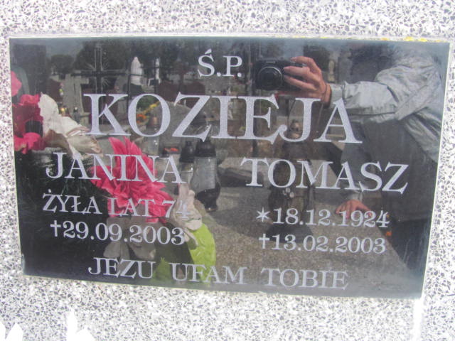 Tomasz Kozieja 1924 Trześń - Grobonet - Wyszukiwarka osób pochowanych