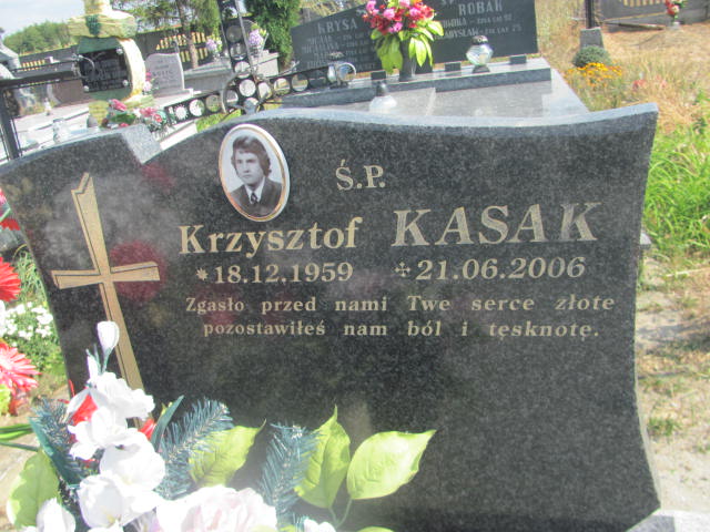 Krzysztof Kasak 1959 Trześń - Grobonet - Wyszukiwarka osób pochowanych