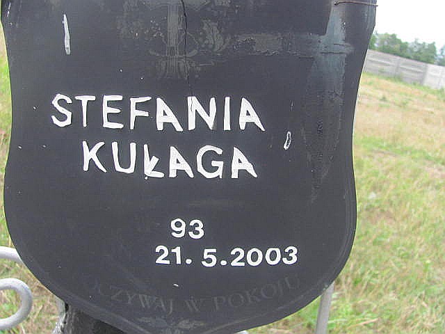 Stefania Kułaga 1910 Trześń - Grobonet - Wyszukiwarka osób pochowanych