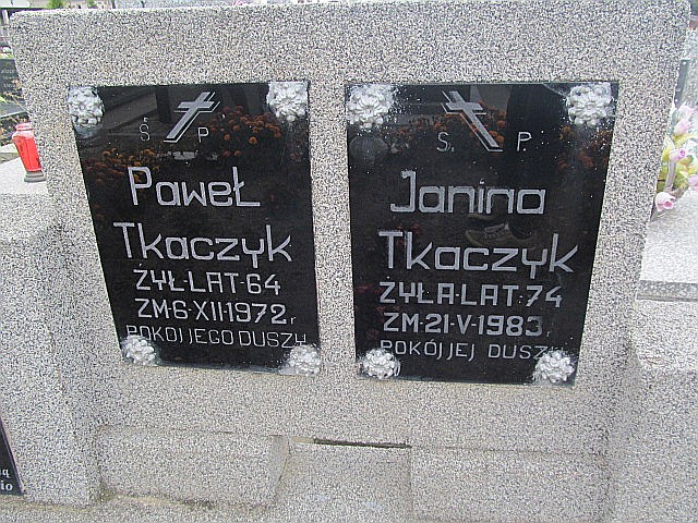 Janina Tkaczyk  1909 Trześń - Grobonet - Wyszukiwarka osób pochowanych